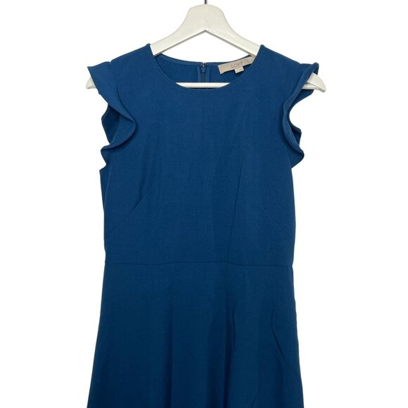 LOFT Blue Sleeveless Dress - Picture 2 of 14